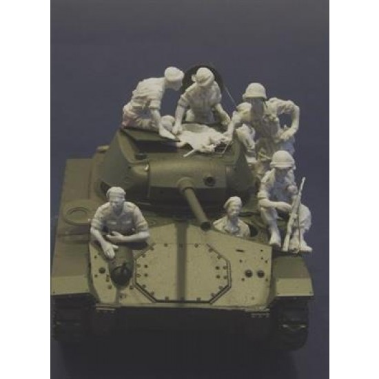 1/35 French Foreign Legion Crew for M24 Chaffee in Dien Bien Phu, Indochina (7 Figures) 1/35 French Foreign Legion Crew for M24 Chaffee in Dien Bien Phu, Indochina (7 Figures)