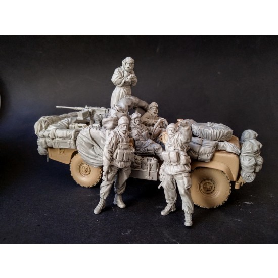 1/35 Gulf War SAS Troop for Accurate Armour #009 kit (5 figures w/stowage set) 1/35 Gulf War SAS Troop for Accurate Armour #009 kit (5 figures w/stowage set)