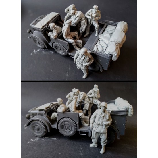 1/35 German Car Staff set (6 figures w/accessory) 1/35 German Car Staff set (6 figures w/accessory)