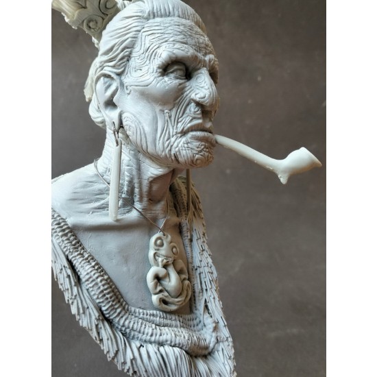 1/5 Maori Elder Bust (main upper torso, head and accessories) 1/5 Maori Elder Bust (main upper torso, head and accessories)