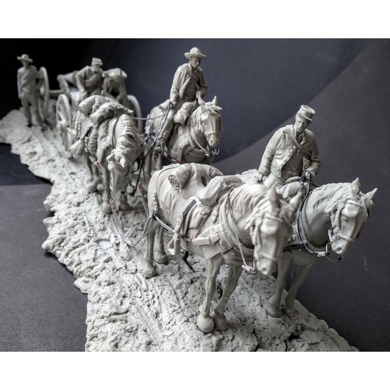 54mm Confederate Artillery Team during the ACW 54mm Confederate Artillery Team during the ACW