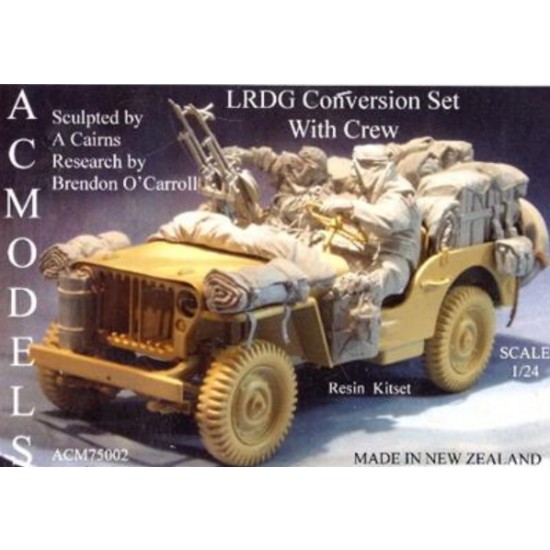 1/24 (75mm) LRDG Crew and Conversion Set for Willys Jeep (2 Resin Figures+Conversion Set) 1/24 (75mm) LRDG Crew and Conversion Set for Willys Jeep (2 Resin Figures+Conversion Set)