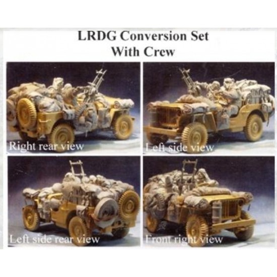 1/24 (75mm) LRDG Crew and Conversion Set for Willys Jeep (2 Resin Figures+Conversion Set) 1/24 (75mm) LRDG Crew and Conversion Set for Willys Jeep (2 Resin Figures+Conversion Set)