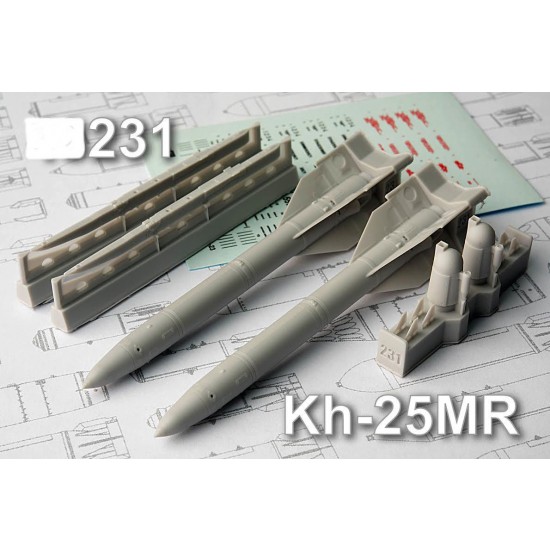 1/72 Kh-25MR Short-range Modular Missiles (2pcs) 1/72 Kh-25MR Short-range Modular Missiles (2pcs)