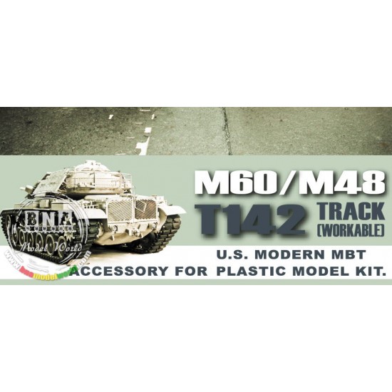 1/35 US Modern MBT M60/48 T142 Track Late Type (Workable) 1/35 US Modern MBT M60/48 T142 Track Late Type (Workable)