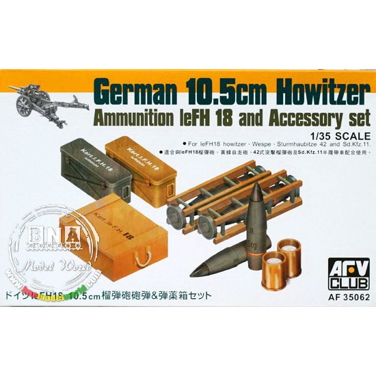 1/35 German 10.5cm Howitzer Ammunition & Accessory Set