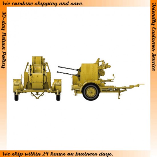 1/35 German 2cm Flak38 AA Gun with Tow Trailer 1/35 German 2cm Flak38 AA Gun with Tow Trailer
