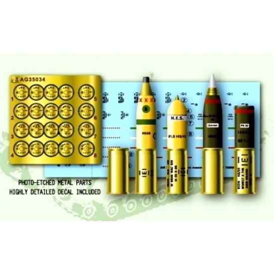 1/35 U.K./British 95mm Howitzer Ammo set for Cromwell MK.IV & Churchill MK.V 1/35 U.K./British 95mm Howitzer Ammo set for Cromwell MK.IV & Churchill MK.V