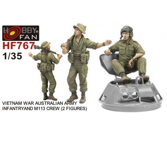 1/35 Vietnam War Australian Infantry & M113 Crew (2 figures) 1/35 Vietnam War Australian Infantry & M113 Crew (2 figures)