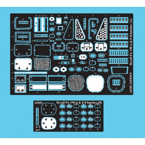 1/32 Focke-Wulf Fw 190 Hatches and Latches for Revell 1/32 Focke-Wulf Fw 190 Hatches and Latches for Revell