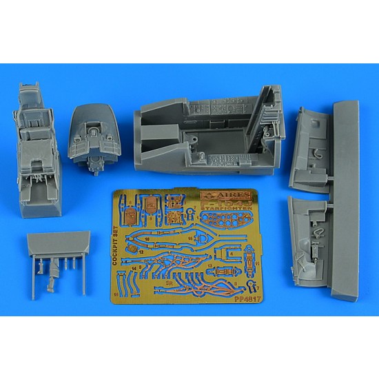 1/48 Lockheed F-104J Starfighter Cockpit Set for Kinetic kits 1/48 Lockheed F-104J Starfighter Cockpit Set for Kinetic kits