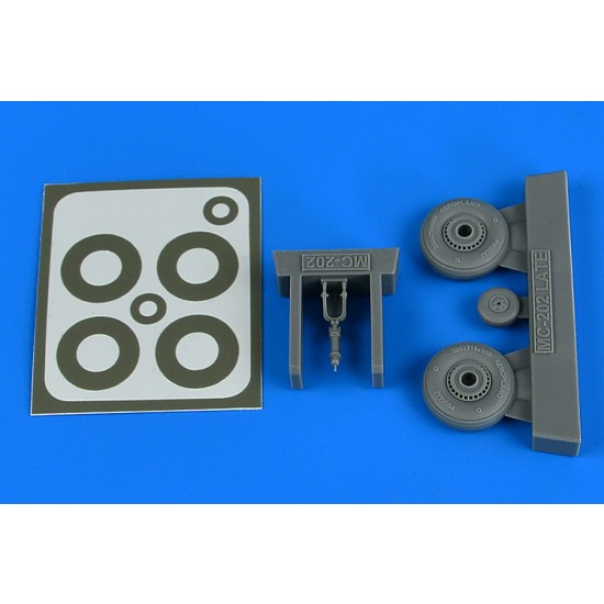 1/48 Macchi MC.202 Late Wheels & Paint Masks for Hasegawa/Eduard kits 1/48 Macchi MC.202 Late Wheels & Paint Masks for Hasegawa/Eduard kits