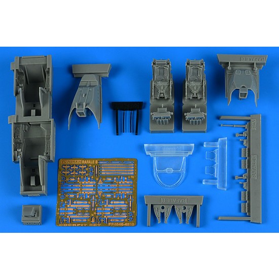 1/48 Dassault Rafale B Early Cockpit set for Revell kits 1/48 Dassault Rafale B Early Cockpit set for Revell kits