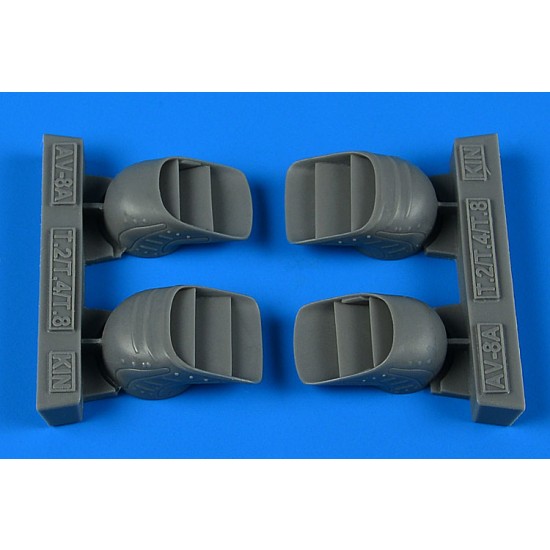 1/48 Harrier AV-8A/TAV-8A/T.2/T.4/T.8 Exhaust Nozzles for Kinetic kits 1/48 Harrier AV-8A/TAV-8A/T.2/T.4/T.8 Exhaust Nozzles for Kinetic kits