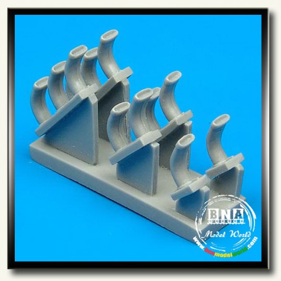 1/32 Focke-Wulf Fw 190D-9 Exhausts for Hasegawa kit 1/32 Focke-Wulf Fw 190D-9 Exhausts for Hasegawa kit