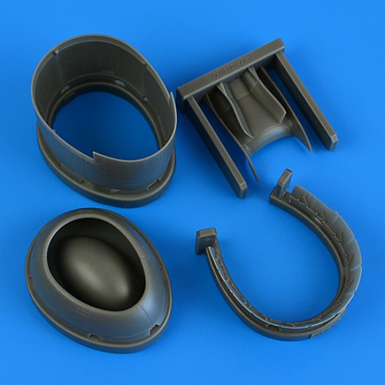 1/48 P-47D Thunderbolt Cowling and Cooling Flaps (Opened) for MiniArt kits 1/48 P-47D Thunderbolt Cowling and Cooling Flaps (Opened) for MiniArt kits