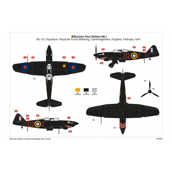 1/72 British Boulton-Paul Defiant Mk.I 1/72 British Boulton-Paul Defiant Mk.I