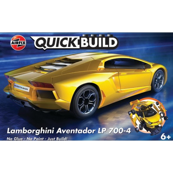 QUICKBUILD Lamborghini Aventador Sports Car (Yellow) QUICKBUILD Lamborghini Aventador Sports Car (Yellow)