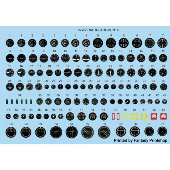 1/32 WWII RAF Cockpit Decals (Remastered in Full Colour) 1/32 WWII RAF Cockpit Decals (Remastered in Full Colour)