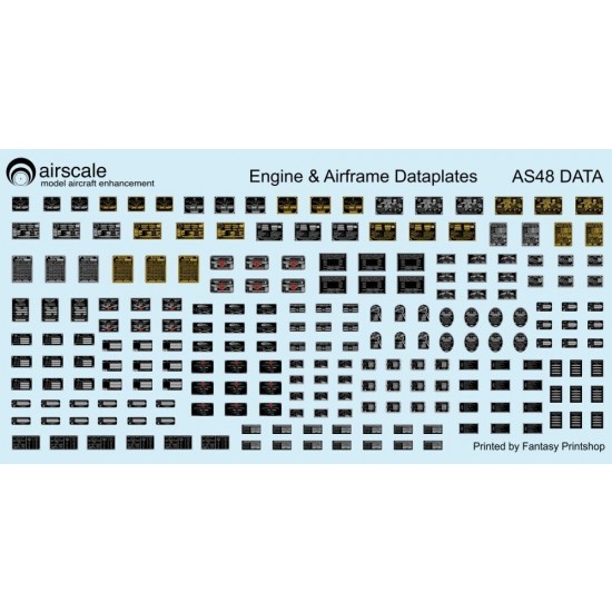 Decals for 1/48 Allied & German Metallic Placards Decals for 1/48 Allied & German Metallic Placards
