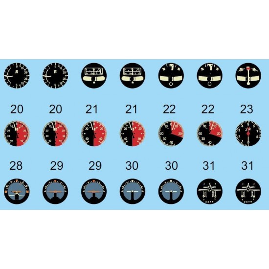1/48 WWII Japanese Instruments Decals 1/48 WWII Japanese Instruments Decals