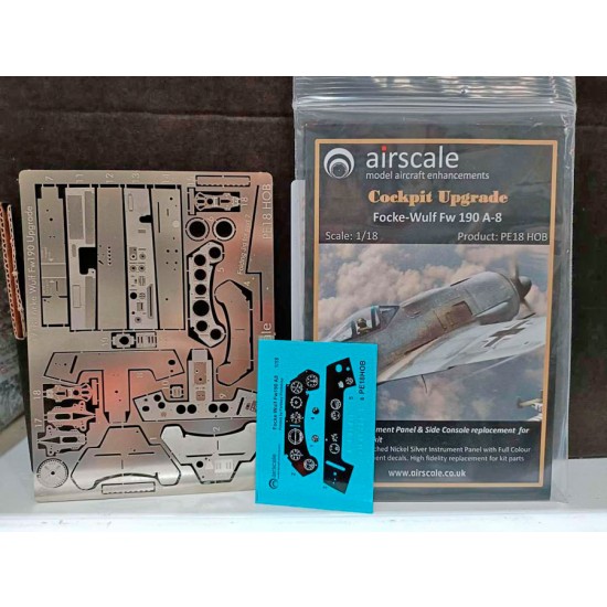 1/18 Fw190 A8 Cockpit Upgrade Set for HobbyBoss kits 1/18 Fw190 A8 Cockpit Upgrade Set for HobbyBoss kits