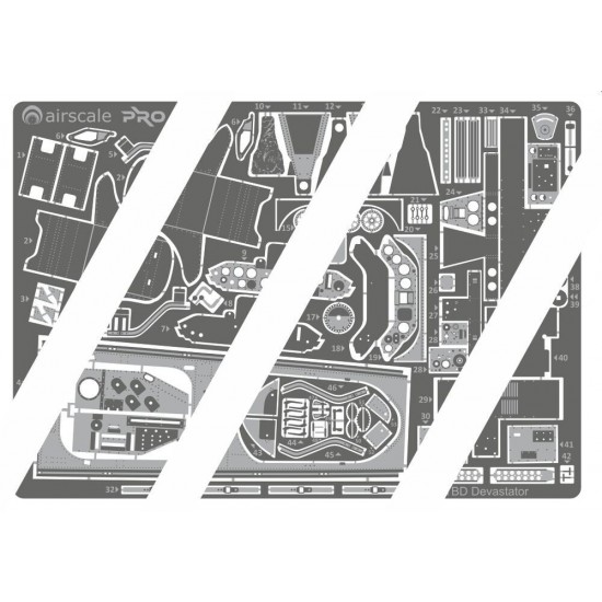 1/32 TBD Devastator Cockpit Upgrade Detail set for Trumpeter kits 1/32 TBD Devastator Cockpit Upgrade Detail set for Trumpeter kits