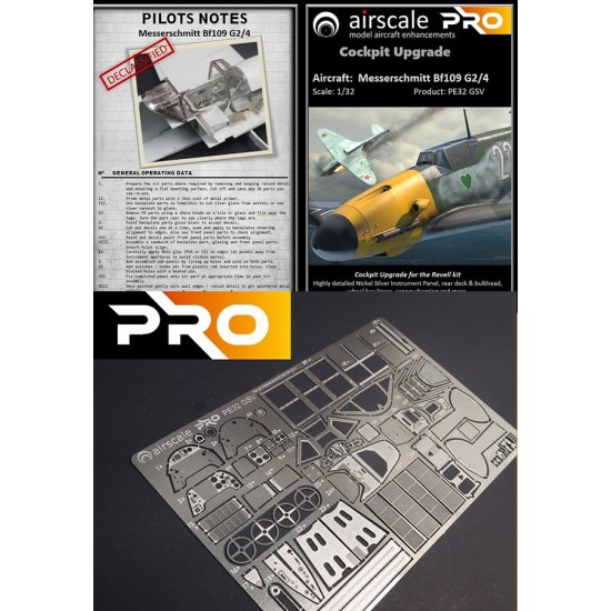 1/32 Messerschmitt Bf109 G2/4 Cockpit Upgrade (Pro) for Revell kits 1/32 Messerschmitt Bf109 G2/4 Cockpit Upgrade (Pro) for Revell kits