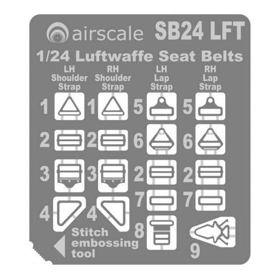 1/24 Luftwaffe Seatbelts 1/24 Luftwaffe Seatbelts