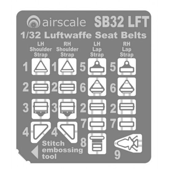 1/32 Luftwaffe Seatbelts 1/32 Luftwaffe Seatbelts