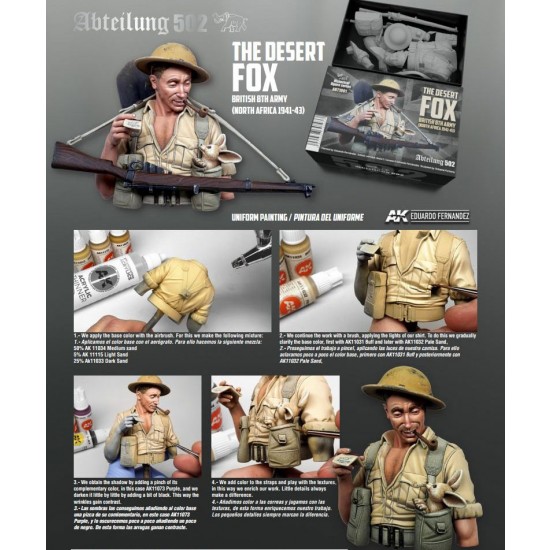 1/10 The Desert Fox - British 8th Army, North Africa 1941-43 Resin Bust
