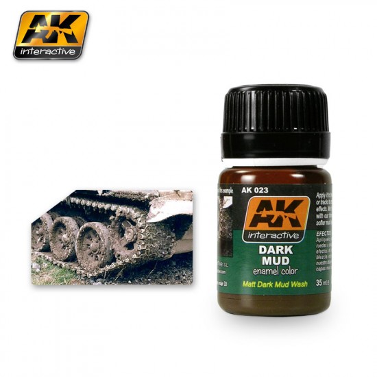 Enamel Paint - Dark Mud Effect (Matt Dark Mud Wash) 35ml Enamel Paint - Dark Mud Effect (Matt Dark Mud Wash) 35ml