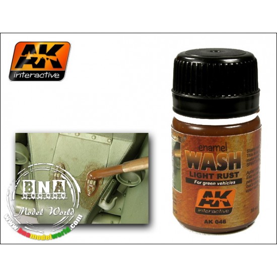Enamel Wash - Light Rust for Green Vehicles 35ml Enamel Wash - Light Rust for Green Vehicles 35ml