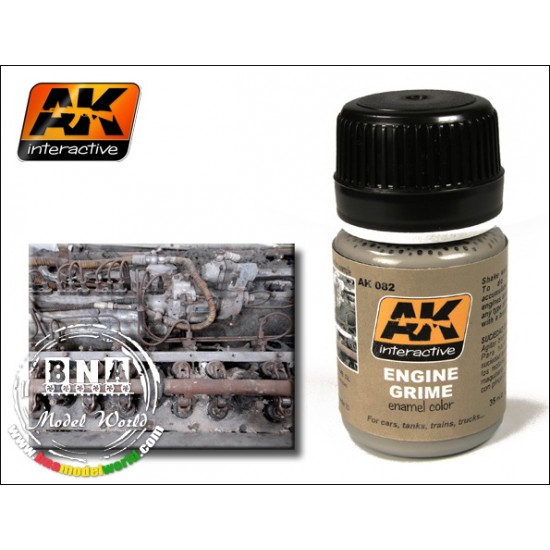 Enamel Paint - Engine Grime for Tanks, Cars, Trucks, Trains ... 35ml Enamel Paint - Engine Grime for Tanks, Cars, Trucks, Trains ... 35ml