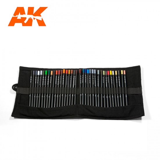 Weathering Pencils Full Range Cloth Case w/37 Water pencil Colours Weathering Pencils Full Range Cloth Case w/37 Water pencil Colours