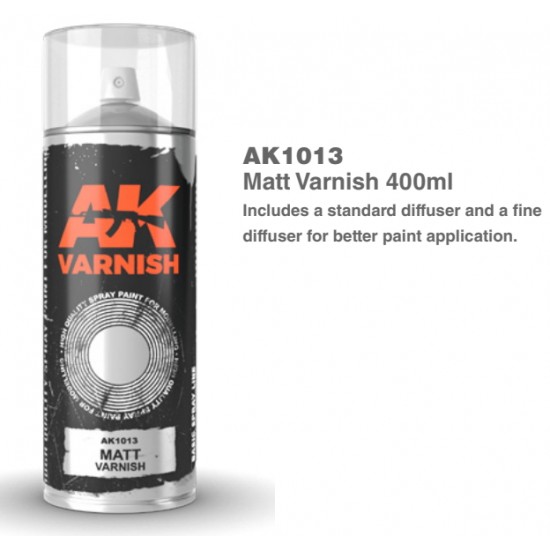 Matt Varnish Spray (400ml) w/Standard & Fine Diffusers Matt Varnish Spray (400ml) w/Standard & Fine Diffusers
