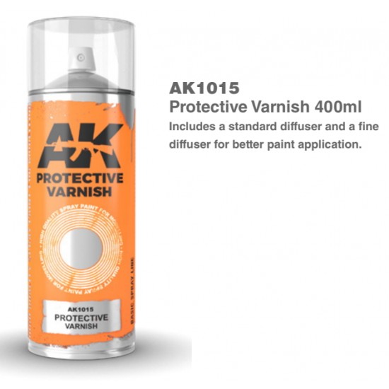 Protective Varnish Spray (400ml) w/Standard & Fine Diffusers Protective Varnish Spray (400ml) w/Standard & Fine Diffusers