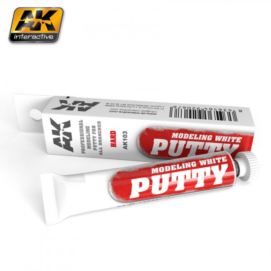 Modelling White Acrylic Putty - Extra Hard (20ml, 39gr.) Modelling White Acrylic Putty - Extra Hard (20ml, 39gr.)