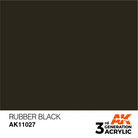 Acrylic Paint (3rd Generation) - Rubber Black (17ml)