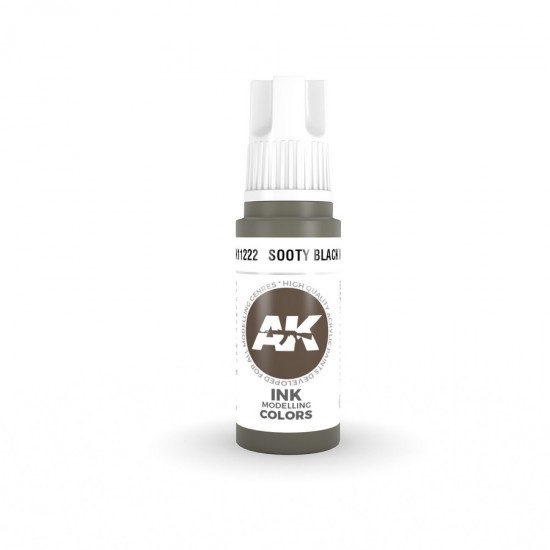 Acrylic Paint (3rd Generation) - Sooty Black INK (17ml)