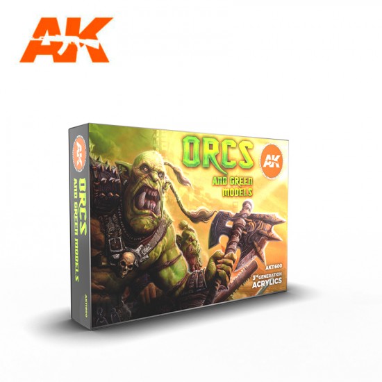 Acrylic Paint (3rd Generation) Set - ORCS and Green Creatures (6x 17ml) Acrylic Paint (3rd Generation) Set - ORCS and Green Creatures (6x 17ml)