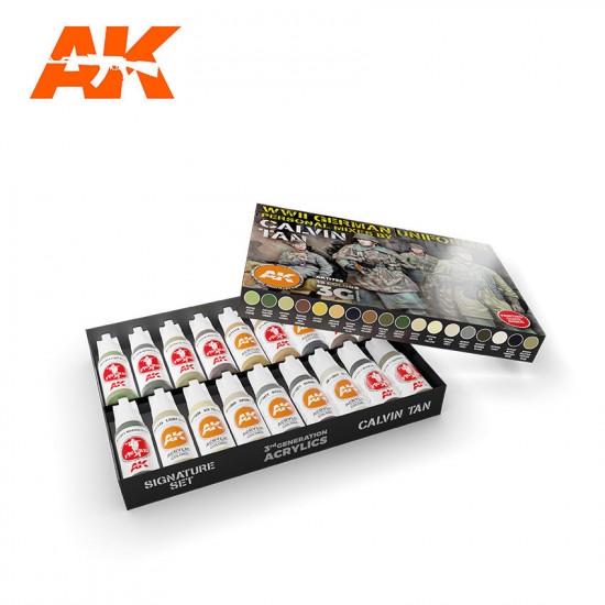 Acrylic Paint (3rd Generation) Signature Set - Calvin Tan (18x 17ml) Acrylic Paint (3rd Generation) Signature Set - Calvin Tan (18x 17ml)