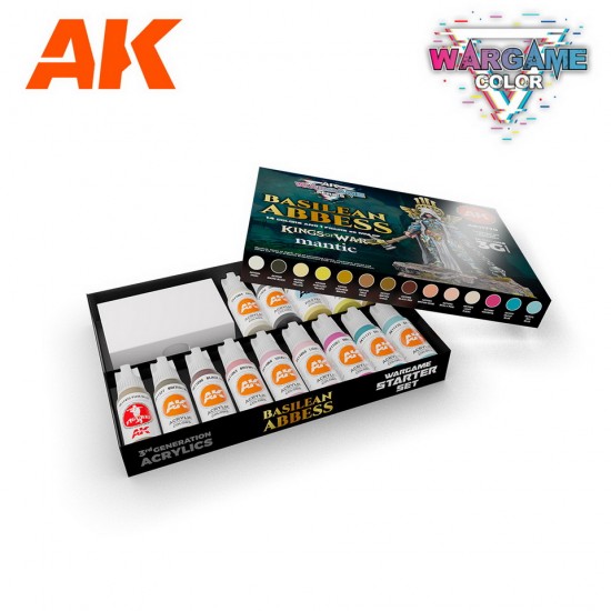 Acrylic Paint (3G) Wargame Starter Set - Basilean Abbess (14 jar x 17ml & 1 figure) Acrylic Paint (3G) Wargame Starter Set - Basilean Abbess (14 jar x 17ml & 1 figure)