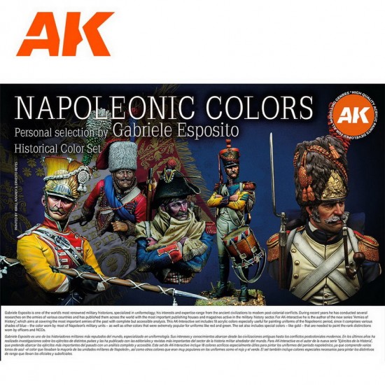 Acrylic 3G Historical Paints Set - Napoleonic Colours By Gabriele Esposito (18x 17ml) Acrylic 3G Historical Paints Set - Napoleonic Colours By Gabriele Esposito (18x 17ml)