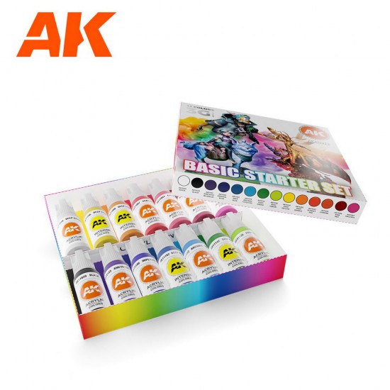 Acrylic Paint 3rd Generation - Basic Starter Set (14x 17ml) Acrylic Paint 3rd Generation - Basic Starter Set (14x 17ml)