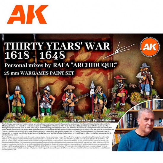 Acrylic Paint (3G) Wargame Signature Set - Thirty Years War 1618-1648 Archiduque (18 colours, 17ml each) Acrylic Paint (3G) Wargame Signature Set - Thirty Years War 1618-1648 Archiduque (18 colours, 17ml each)