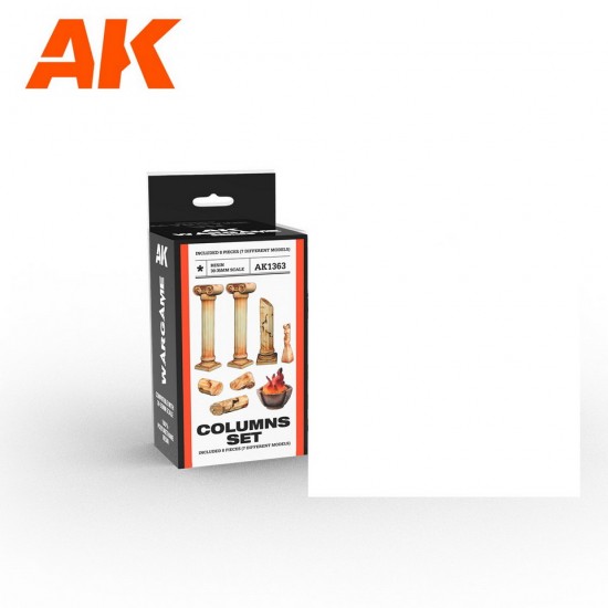 Columns Set - Scenography Wargame (Resin, 30-35mm) Columns Set - Scenography Wargame (Resin, 30-35mm)