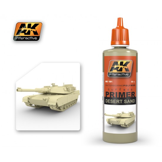 Acrylic Polymer Primer - Desert Sand for WWII German & Sand Coloured Vehicles (60ml) Acrylic Polymer Primer - Desert Sand for WWII German & Sand Coloured Vehicles (60ml)