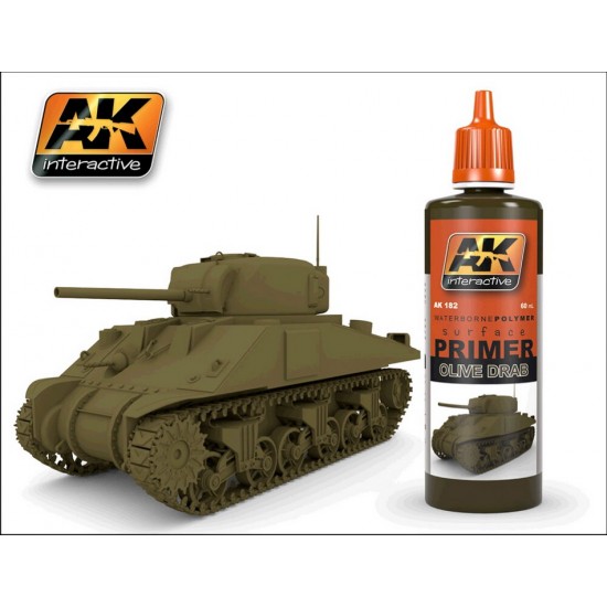 Acrylic/Waterborne Polymer Primer - Olive Drab (60ml) Acrylic/Waterborne Polymer Primer - Olive Drab (60ml)