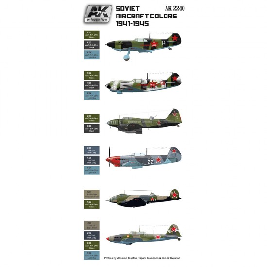 Acrylic Paint Set - Soviet Aircraft Colours 1941-1945 Acrylic Paint Set - Soviet Aircraft Colours 1941-1945